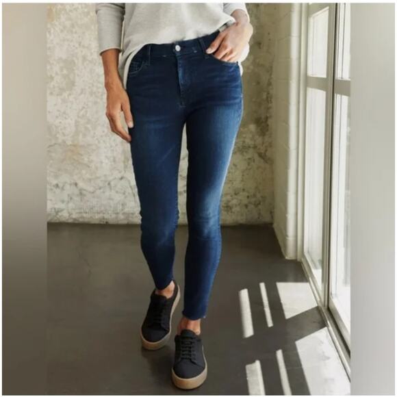 Frank & Eileen Sligo Skinny Jeans Womens Size 4 Dark Wash Denim Ankle Mid Rise - Picture 1 of 13